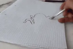 大师画个3D的超大型毛茸茸蜘蛛吓女儿，没想到她的反应竟是这样图片