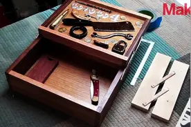 国外牛人纯实木手工打造的工具盒，舍得用么？简直就是件艺术品！图片
