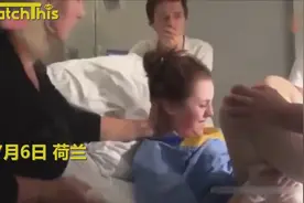 年轻的爸爸近距离陪产 全程紧张吓成各种表情包视频封面