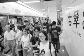 坐地铁回城西，体验飞一般的晚高峰图片
