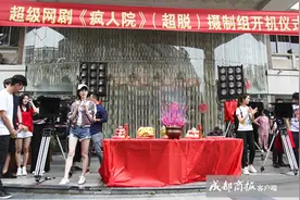 网剧《疯人院》成都开机 刘畅卢杉上演“暧昧”图片
