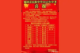 锦屏民中女孩刘玲熠 考了个全州中考状元图片