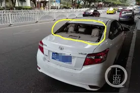 车上放空气清新剂 炸飞后挡风玻璃图片