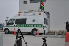监测车上路 尾气是否超标不到1秒就知道图片
