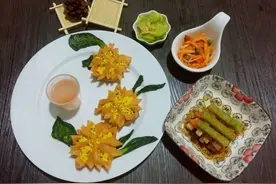 圣女果汁牡丹蒸饺图片