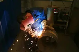 我在吉力学电焊 纤维素下向焊培训