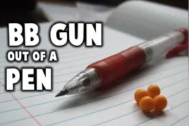 看达人如何用钢笔来制作BB枪！简单易学再也不怕家里小孩吵着要玩具了