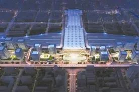 成都火车北站扩能改造区域 将起5大立体广场群图片