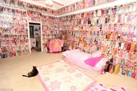 美国男子狂热收集芭比娃娃堆满4个房间图片