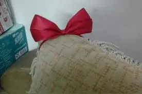 发饰~两款大红色发箍教程！图片