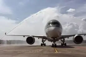 最新霸道机型A350，新航买了67架。我只看到天空飞满了钱图片