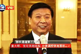 [V观]【部长通道第三天】姜大明：优化供地结构 分类调控供地面积视频封面