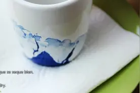 水墨画马克杯，超有意境DIY，指甲油就能搞定图片