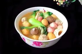 蔬菜丸子汤图片