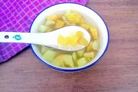 双色甜薯糖水图片