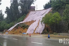 好消息！穿金路伍家村段入城方向滑坡止住了图片