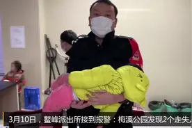 宣城4岁大的姐姐带着2岁的弟弟溜出家门“旅行”……图片