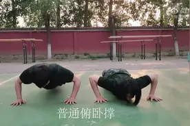 太飒了！特战女兵#挑战花式俯卧撑#图片