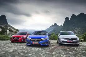 颠覆传统的先锋者——思域180TurboPK昂克赛拉和速腾图片