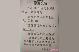 受台风纳沙影响 经停曲阜东站5趟高铁临时停运图片