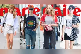 和纯色T恤说Byebye 时髦就是要与众不同图片