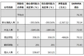 险企最新风险综合评级曝光 两家财险公司闹了数据“乌龙”图片