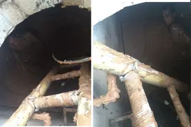 泸州：合江县电信光缆维护“泥人”图片