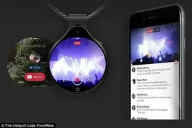 55克超小项链照相机：随时随地都能拍视频直播图片