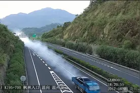 高速上突然升起漫天白烟，监控还原真相图片