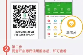 市民卡推出“杭州信用分” 超500分看病都能“透支”了图片