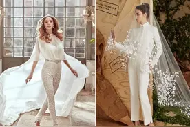 中性新娘的帅气首选 20 件时尚个性婚纱！图片