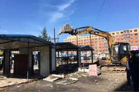 长春林园街道拆除西环城路违建78处图片