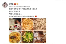 王晓晨穿碎花围裙下厨做饭 网友力赞贤惠图片