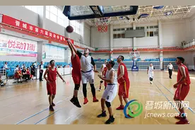 晋城市运会篮球赛开赛图片