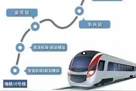 成都地铁10号线明日发车！12分钟直达机场，全线可查航班信息图片