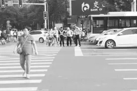 石家庄“爱心交警”搀扶老人过街成文明风景图片