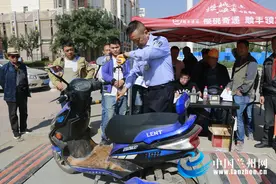 提升服务 硬件升级 兰州市公安局雁滩交警大队大力推进电动车挂牌办理业务图片