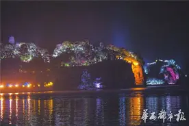 披“五彩袈裟”乐山大佛可以夜游了图片