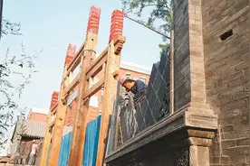 文殊寺修复进入最后阶段图片