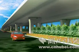 武汉江北快速路阳逻港区高架贯通 预计明年底全线通车图片