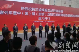 在汉央企参建的兰渝铁路开通运营 地质条件无比复杂图片