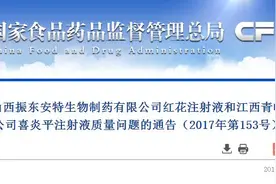 注意！喜炎平、红花注射液被食药监总局紧急停用！其中一种曾引发多起儿童不良反应图片