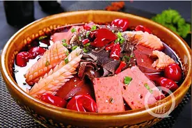 上游教你做渝菜｜最早的毛血旺里有白豌豆图片