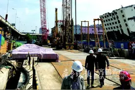 济南生产路地铁站开建：需做连续墙隔绝墙外地下水图片