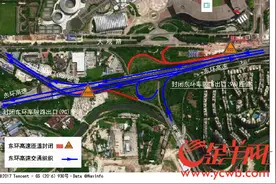 广园快速路夜间全封闭施工即将进入第三阶段图片
