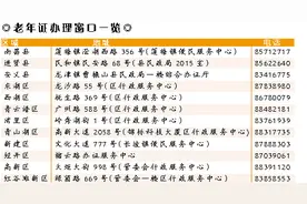 老年证部分办理窗口地址有变 办证不分户籍、不限地域图片