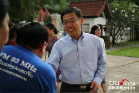 中国驻老挝大使：CRI老挝分台增进中老两国人民间的相互了解与友谊图片