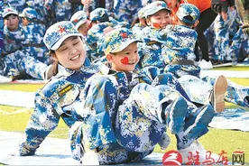 驻马店格林幼教机构举行“梦幻海陆空”活动图片
