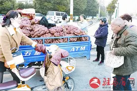 一车红薯30分钟被“抢光”图片