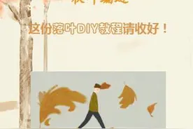 秋叶翩跹，这份落叶DIY教程请收好！图片